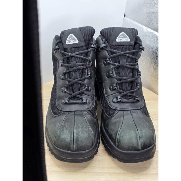 Nike ACG Air Nestuca Hiking Walking Boots Men Size 8.5 Black Leather 333667-001 - Picture 4 of 9